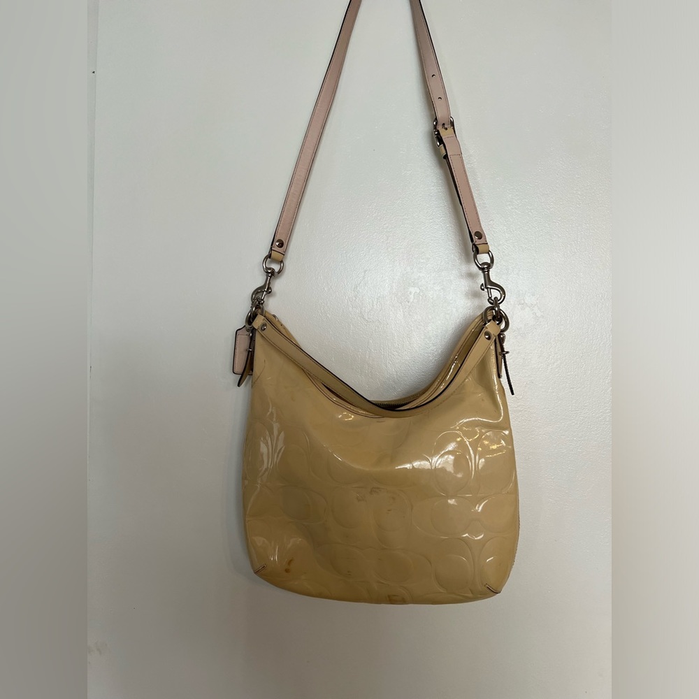 Coach Patent Leather bag inside is perfect SEE PHOTOS FOR SCUFF MARKS